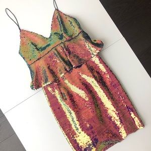 Zara sequin party dress Small